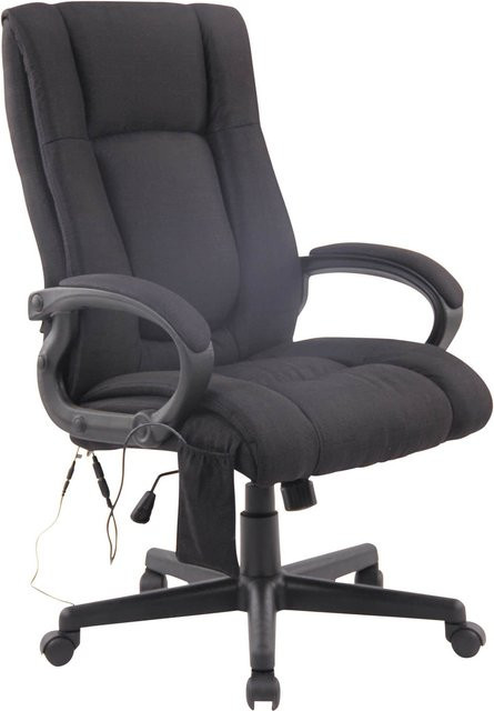TPFLiving Bürostuhl Sportino Executive Chair aus Stoff mit Massagefunktion in Schwarz, Höhe: 116 cm, Breite: 70 cm, Tiefe: 66 cm - Bild 1