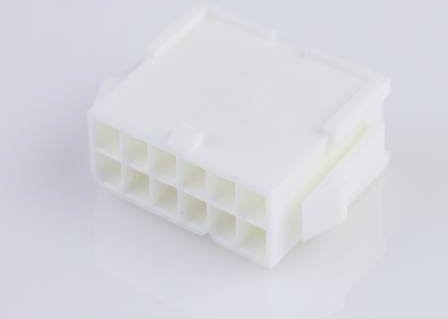 Molex Buchsengehäuse-Kabel Weiß, 12 Polzahl, Rastermaß: 4.2 mm - Bild 1