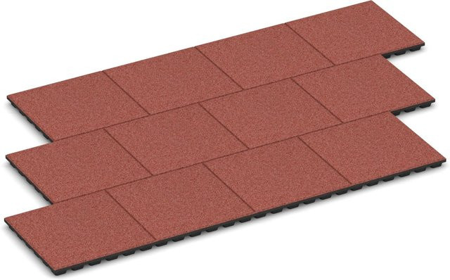 WARCO Fallschutzplatte in Tomatenrot, B/T/H: 50 x 50 x 4,8 cm - Bild 1