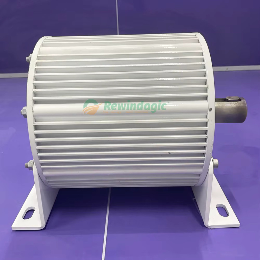 Rewindagic Elektrischer Generator 30kW mit Permanentmagnet-Wechselstrom und Seltenerd-Turbine inklusive Basis - Bild 2
