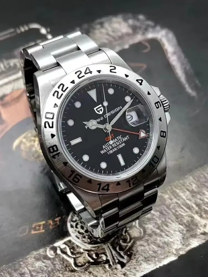 PAGANI DESIGN GMT Armbanduhr, Automatik, Edelstahl, Saphirglas, Herren - Bild 7