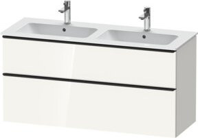Duravit Waschtischunterschrank D-Neo in Weiß Hochglanz, Wandhängend, B/T/H: 128 x 46,2 x 62,5 cm - Bild 1
