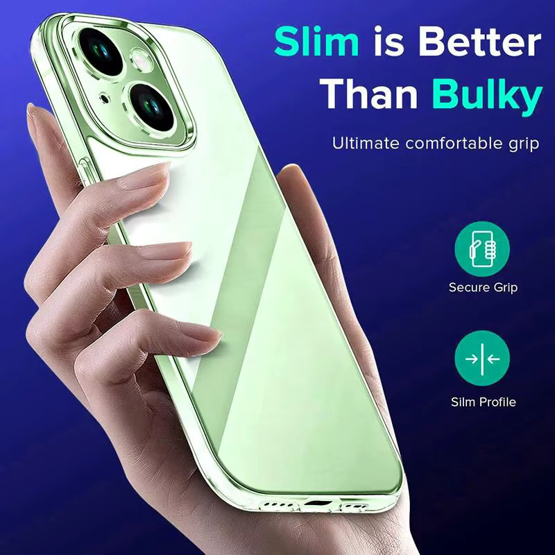 Transparente Silikon TPU Schutzhülle für Apple iPhone 11 bis iPhone 17 Modelle mit Anti-Drop Funktion und voller Rückseitenabdeckung - Bild 1