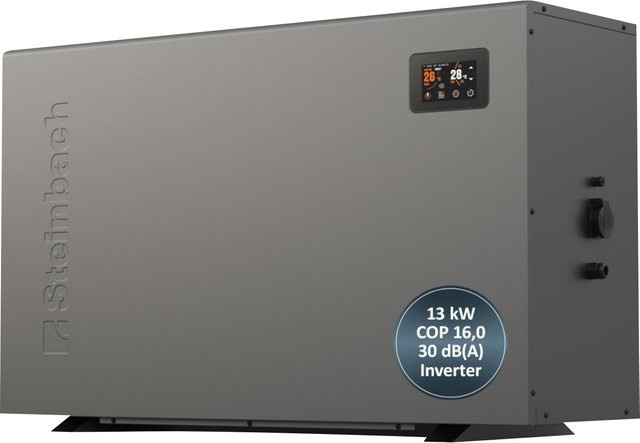 Steinbach Swimming Pool Inverter Wärmepumpe Silent 13 Modell 2026 für Pools bis 60.000 l mit 13 kW Heizleistung - Bild 1
