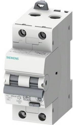 Siemens RCBO FI-Schutzschalter Leitungsschutzschalter 2polig 32 A 0,03 A weiß - Bild 1
