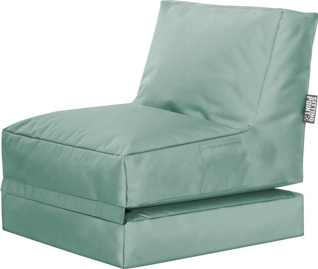 Sitting Point Sitzsack Twist Scuba 300 in Eukalyptus Grün mit wasserabweisendem Polyester-Bezug und EPS-Perlen - Bild 1