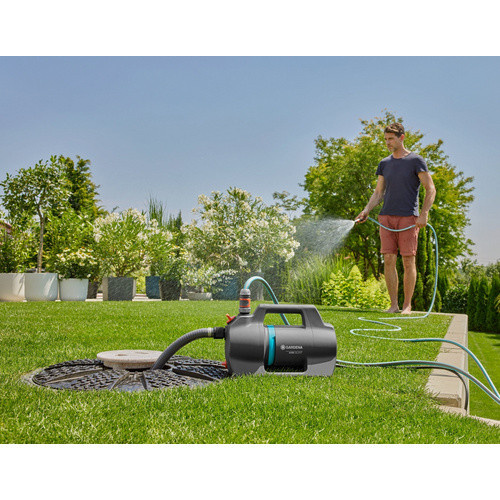 GARDENA Gartenpumpe Silent in Grau mit 4.100 l/h Fördermenge und 550 W Leistung - Bild 3