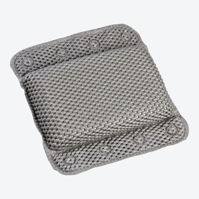 NKD Badewannenkissen Grau mit 8 Saugnäpfen, B/H: 29,5 x 30,5 cm - Bild 2
