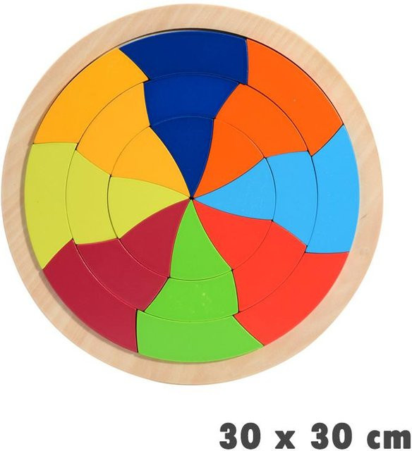 Kidsly Regenbogen-Puzzle, 3D-Puzzle, Holz, ab 3 Jahre - Bild 1