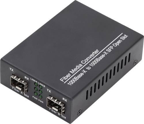 Digitus DN-82133 Gigabit SFP Medienkonverter 1.25 GBit/s Schwarz - Bild 1