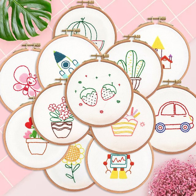 DIY-Bastelset mit Stickerei, Handnäh-Starter-Set, Bunt / Mehrfarbig - Bild 1