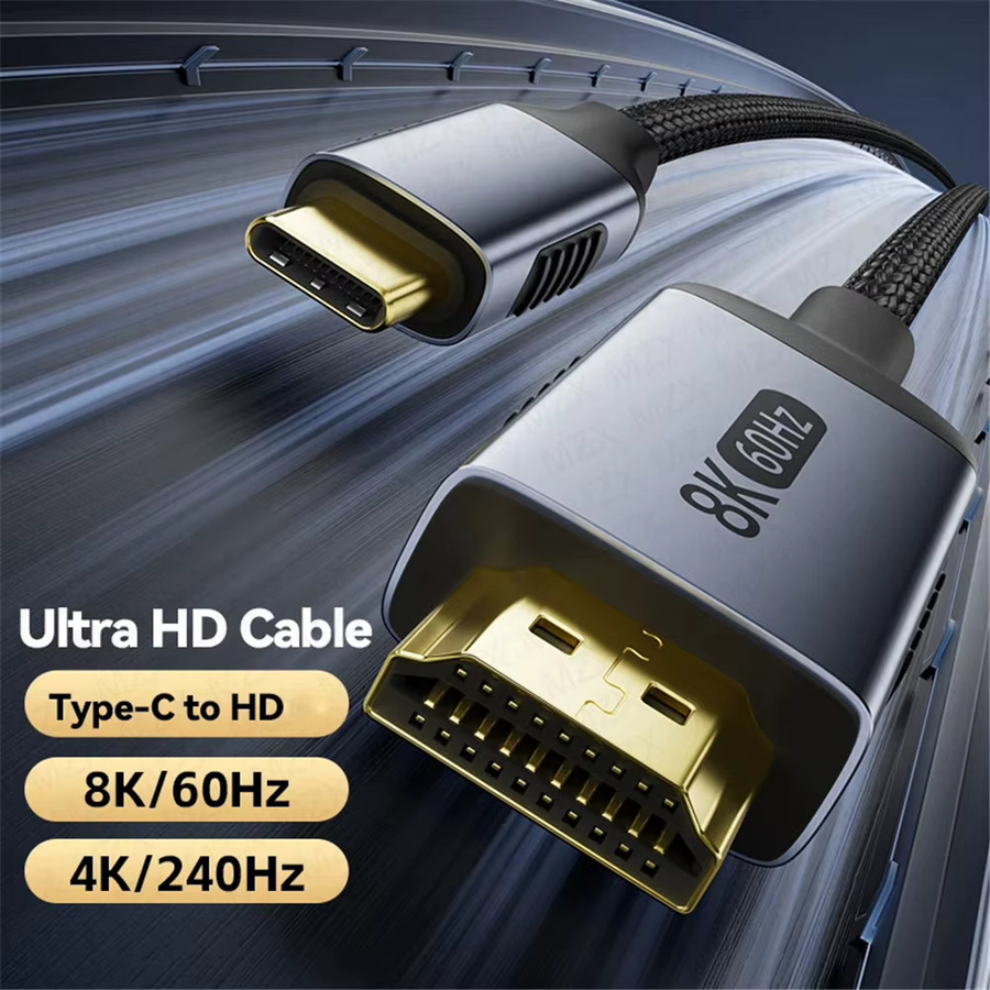 MZX USB Typ-C auf HDMI Kabel Konverter für 8K und 4K 60Hz 120Hz HDTV-Adapter für Laptop und TV - Bild 3