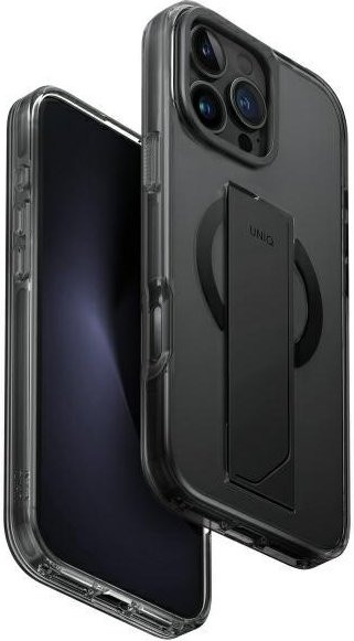 UNIQ Heldro Max Magclick Ladehülle für iPhone 16 Pro Max 6.9 in Schwarz/Vapour Smoke - Bild 1