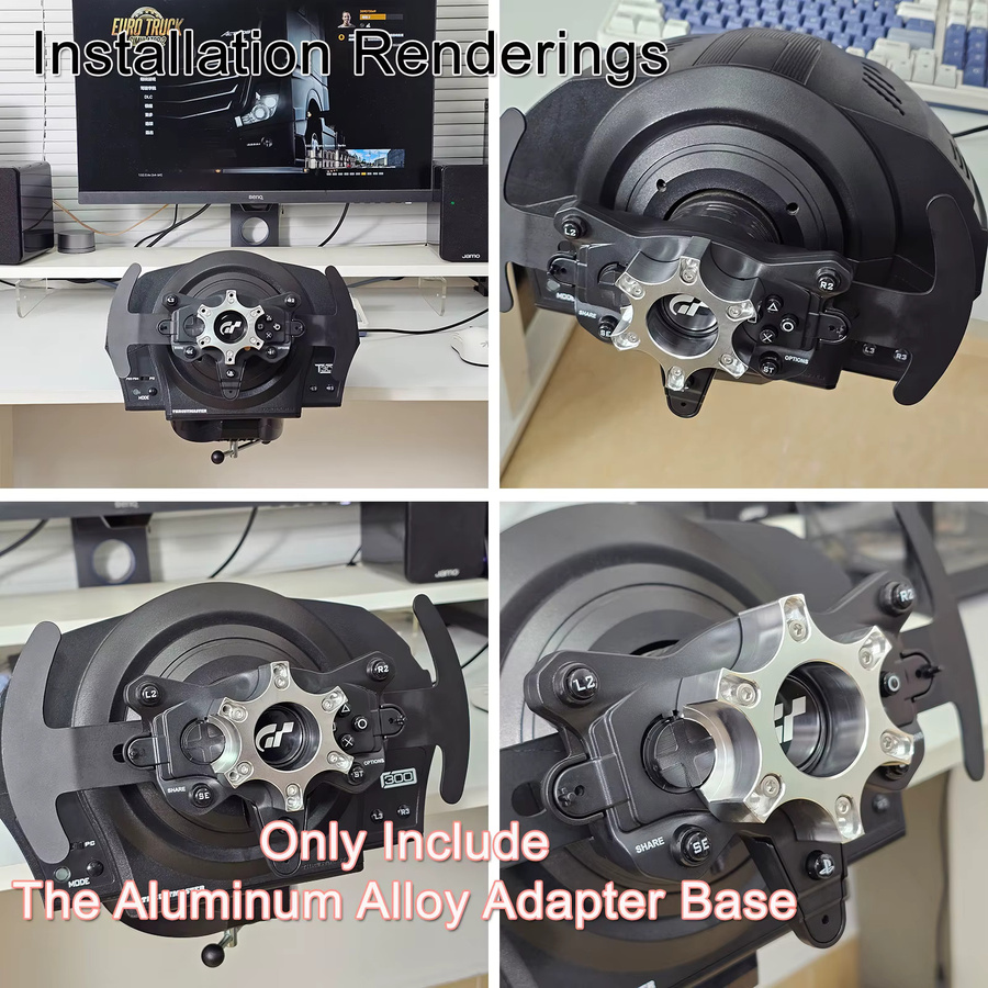 Thrustmaster Spiel-Lenkrad-Adapter für Simulator Basis-Modifikation in Schwarz für T300 RS GT Ferrari 599 TS-XW TSXW P310 R383 Zubehör - Bild 5