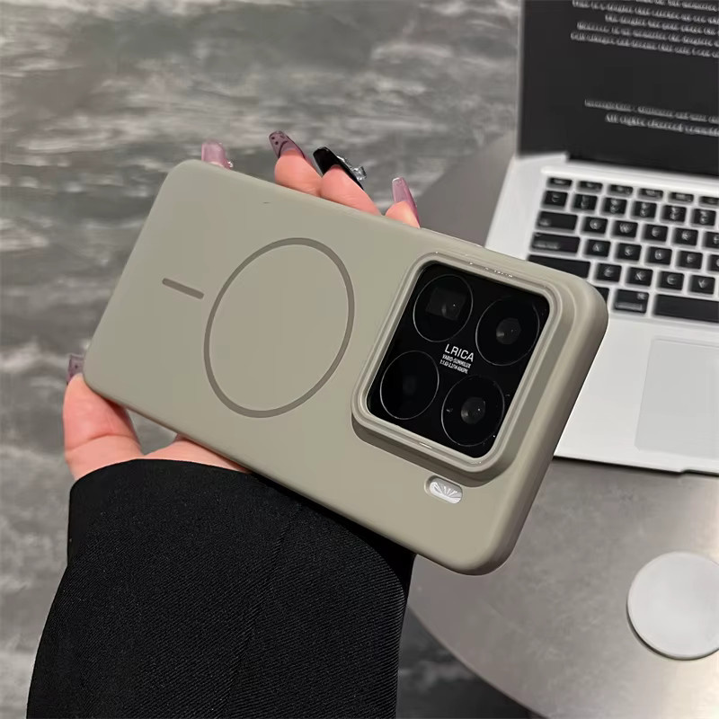 Hautfreundliche magnetische PC Schutzhülle für Xiaomi Mi 17T, 15T, 13 Pro Ultra und 17 Pro Max in Beige mit MagSafe Unterstützung - Bild 4