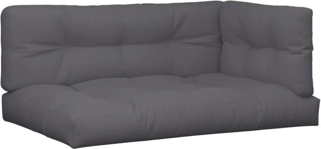 vidaXL Palettenkissen Set aus 5 Teilen in Anthrazit aus wasserabweisendem und UV-beständigem Polyester - Bild 1