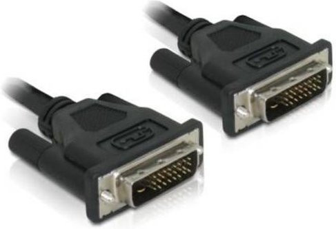 Delock DVI-D Anschlusskabel 24+1pol. Schwarz 0,5 m - Bild 1