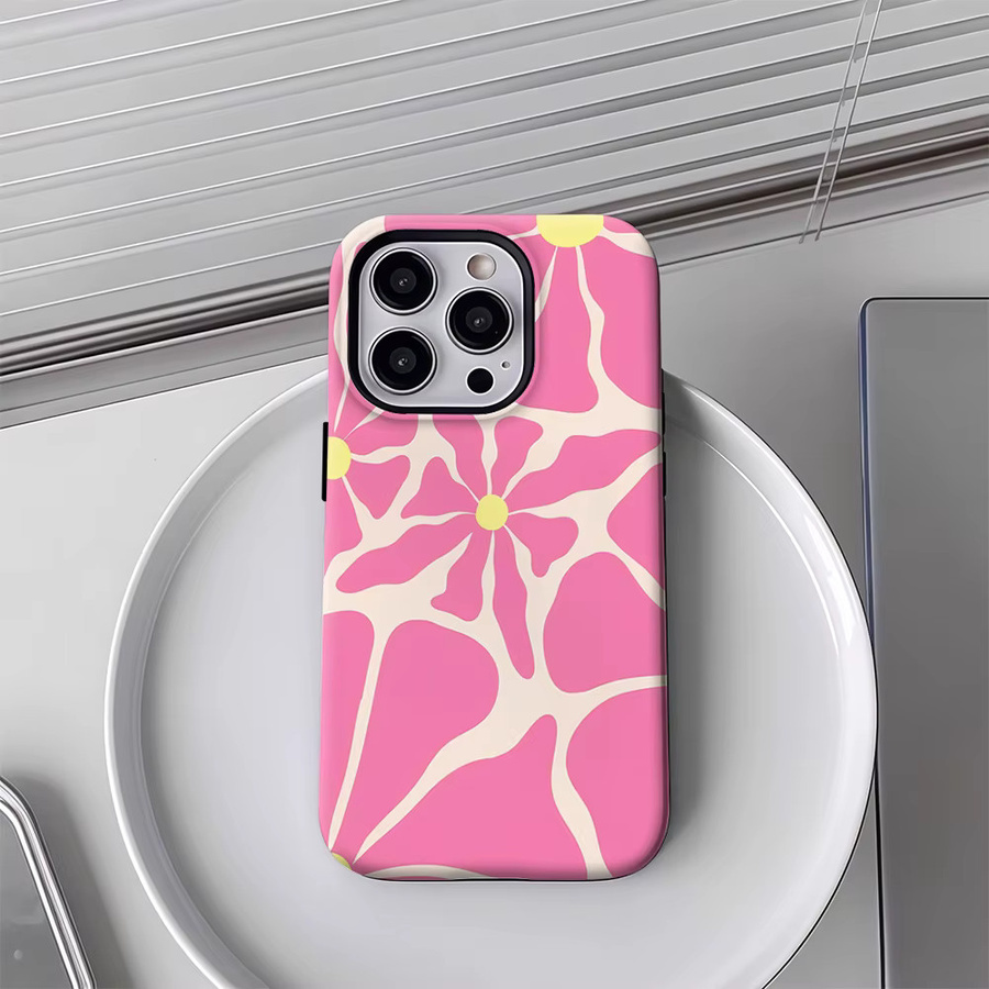 Potdemiel Pop Flower Handyhülle für iPhone 17 16 15 14 13 Pro Max Plus, magnetisch, robust, pink - Bild 3