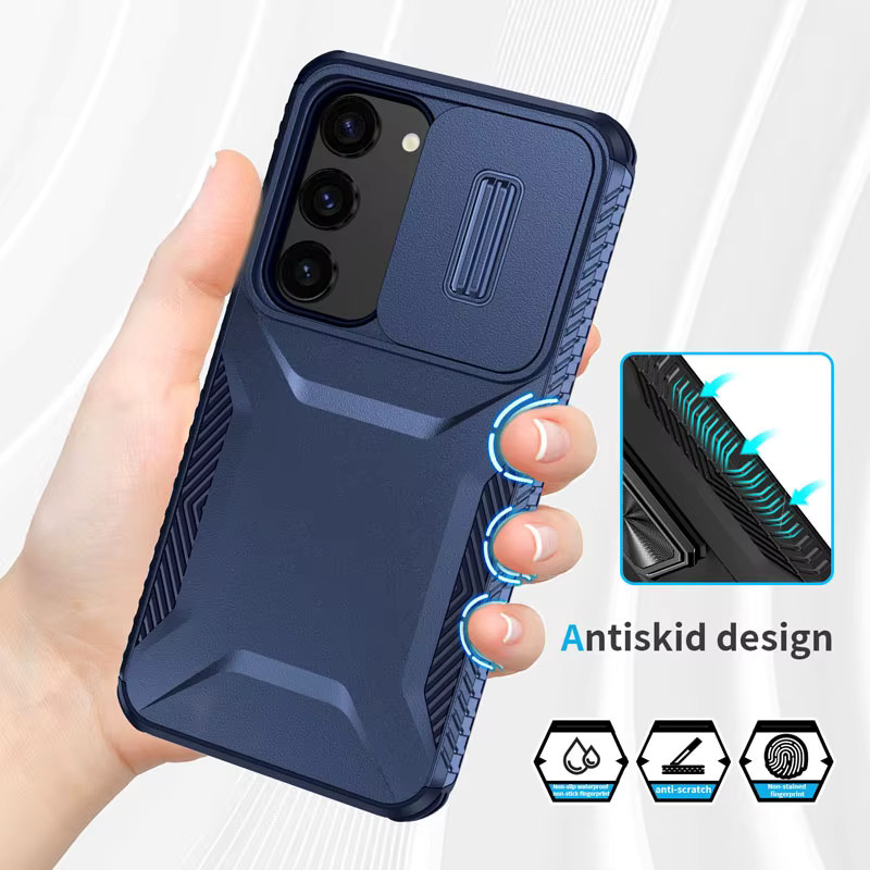 Stoßfeste Schutzhülle mit Kameraschutz für Samsung Galaxy S25 S24 Ultra S24 FE S24 Plus S23 Ultra S23 FE S23 S22 Hard Shell Case in Grün und Blau - Bild 2