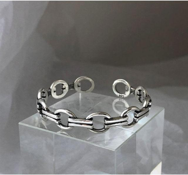 Armband 925 Silber, Damen, grau - Bild 1