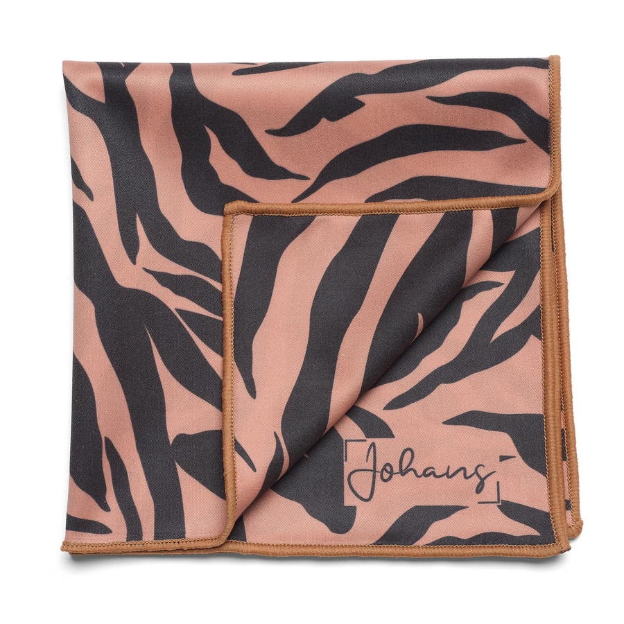 Johans Brillenputztuch Tiger Multicolor und Braun B/B/B: 30 x 30 x 30 cm - Bild 1