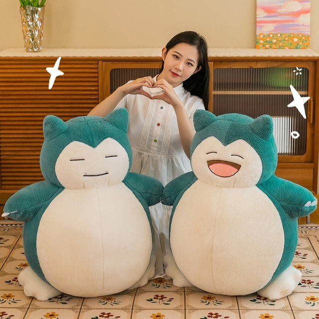 DUODUOBAO Pokémon Snorlax, Plüschtier Puppe, Kissen - Bild 1
