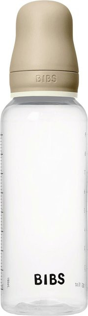 BIBS Babyflasche GLOW mit Anti-Colic-Ventil, Beige/Transparent, 270 ml - Bild 1