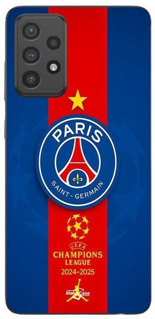 Maniacase Schutzhülle für Samsung Galaxy A53 mit PSG Logo Jordan Champions League Sieger in Blau - Bild 1