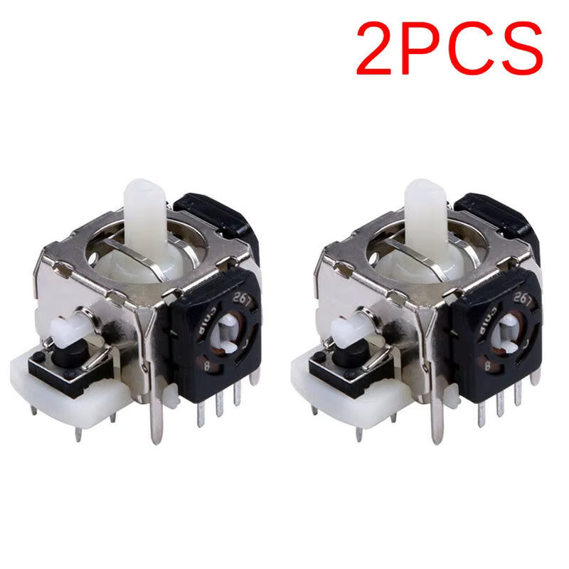 KOQZM 2er-Set 3D Analog Joystick Ersatz für Xbox 360 Controller in Weiß - Bild 2