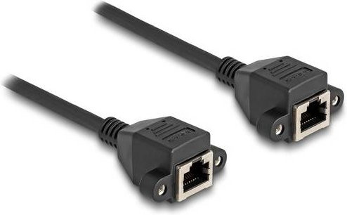 Delock 80198 RJ45 Patchkabel S/FTP Ethernet LAN Schwarz 0,50 m - Bild 1