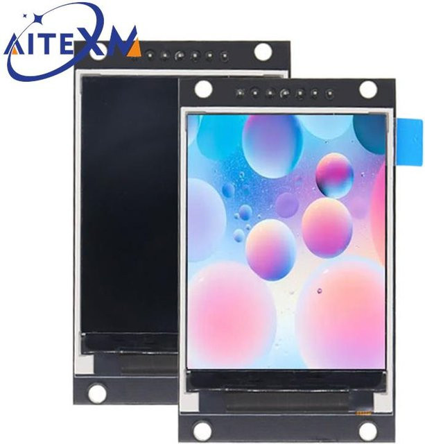 AITEXM ROBOT TFT-Display 2,0 Zoll OLED LCD Laufwerk IC ST7789V 240RGBx320 Dot-Matrix SPI Schnittstelle für Arduino Vollfarb-LCD-Anzeigemodul in Schwarz - Bild 1