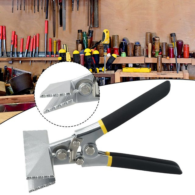 VIBRATITE Blech Biege Zange zum Crimpen und Kanten Biegen für Schweißen und Elektriker mit geraden und Ellenbogen Backen - Bild 1