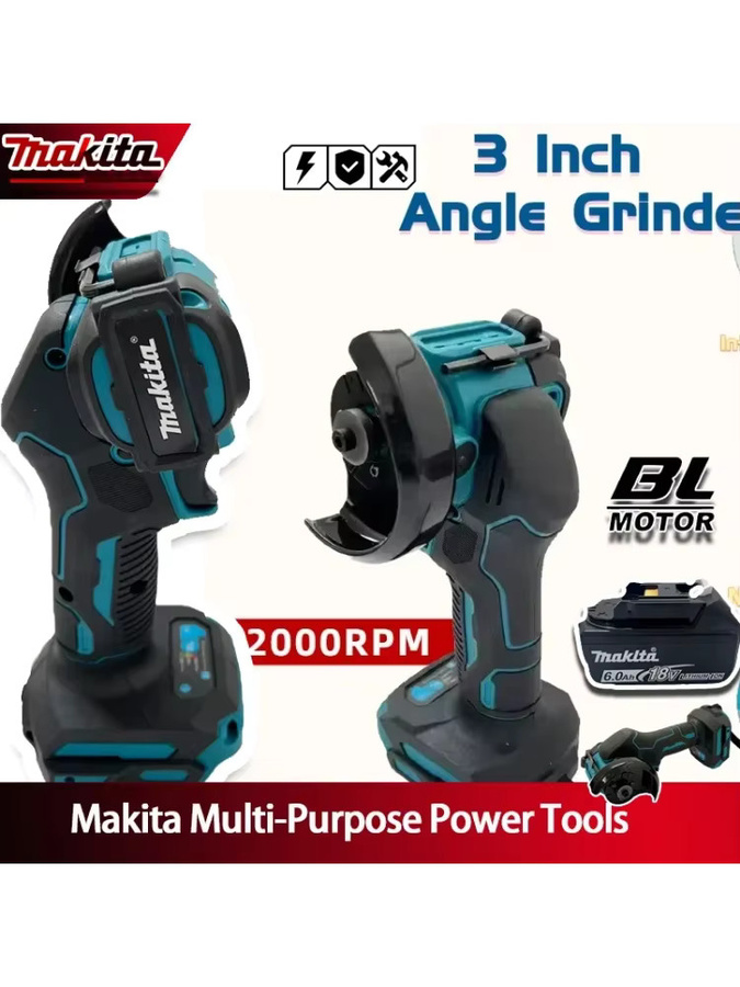Makita 3-Zoll Mini-Winkelschleifer kabellos 20V Akku LXT Schneidwerkzeug - Bild 4