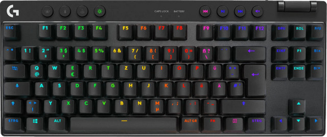 Logitech G PRO X TKL Lightspeed mechanische Gaming-Tastatur QWERTZ Schwarz - Bild 1