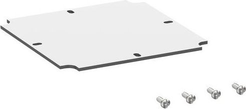 Spelsberg Abox MPI 100 Montageplatte aus Kunststoff in Lichtgrau, B: 12 cm x T: 12 cm - Bild 1