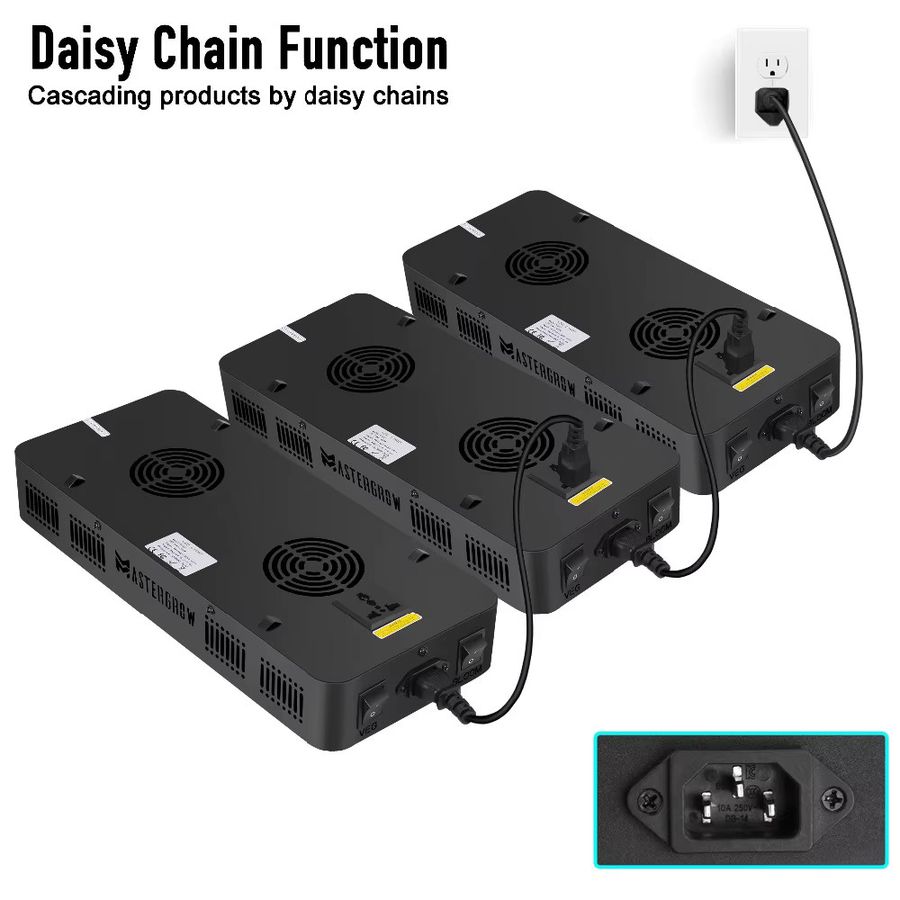 MasterGrow LED-Wachstumslicht Vollspektrum für Zimmerpflanzen und Gewächshäuser 410–730 nm - Bild 4