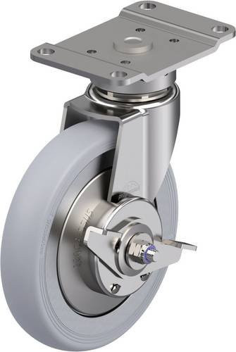 Blickle Edelstahl-Lenkrolle LPX-PGV 150XK-PG2-SRA-SG-FA in Silber, Rad-Durchmesser: 150 mm, Tragfähigkeit: 200 kg - Bild 1