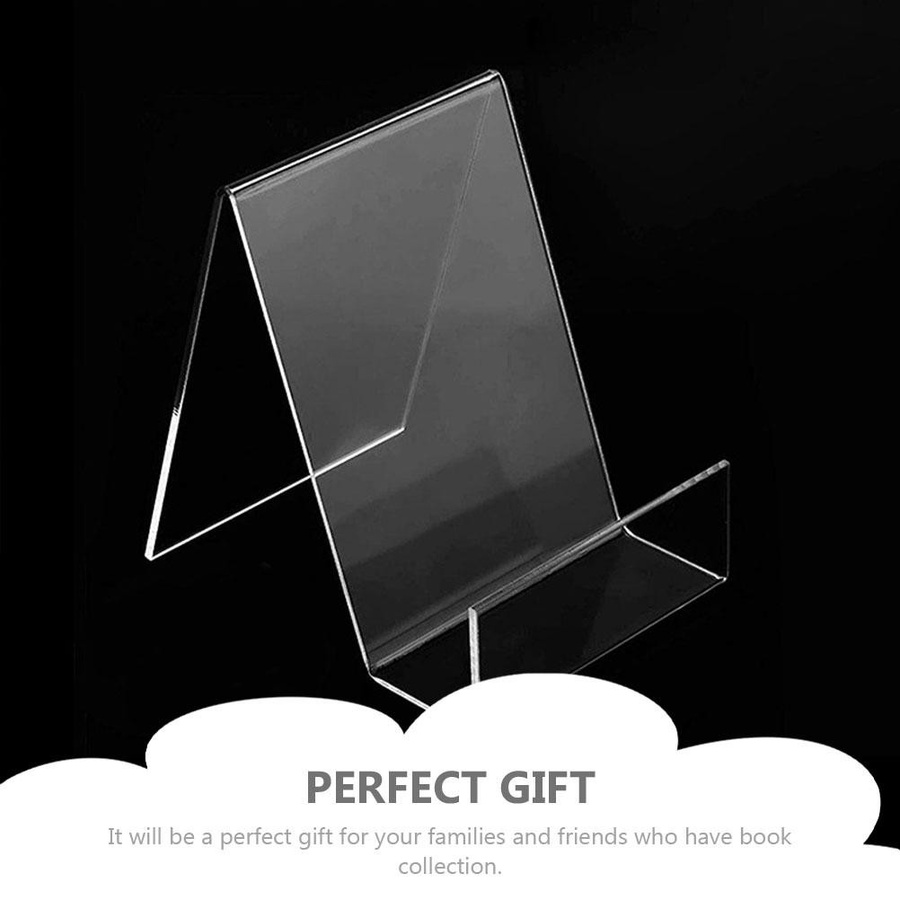 Yiran Furniture 3er-Set Acryl Display-Staffelei als Tablet- und Buchhalter, transparent - Bild 3