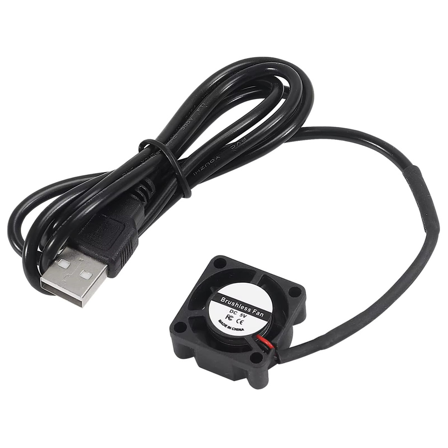 Aokin USB Bürstenloser Lüfter 2510 DC 5V für 3D-Drucker und Mikro-Kühlung, Schwarz, B: 25 mm, H: 10 mm - Bild 6