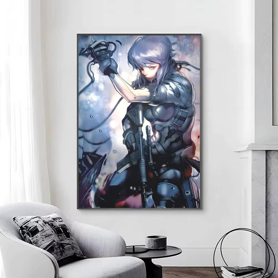 Selbstklebender Anime Poster G-Ghost In The Shell Papierdruck in Mehrfarbig für deine Wandgestaltung - Bild 6