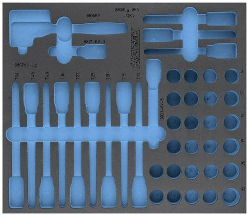 Hazet 2K-Weichschaum-Einlage 163-545L Schwarz B: 39,2 cm, T: 34,4 cm - Bild 1