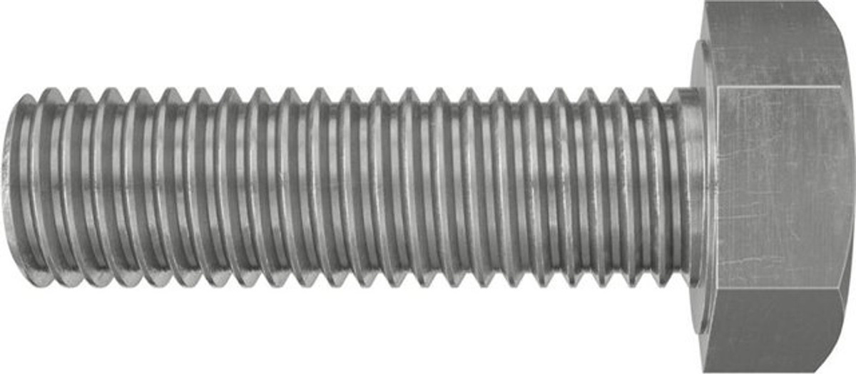 Fischer SKS M 10 x 30 Sechskantschraube aus Edelstahl A4 in Silber, 50 Stück - Bild 2