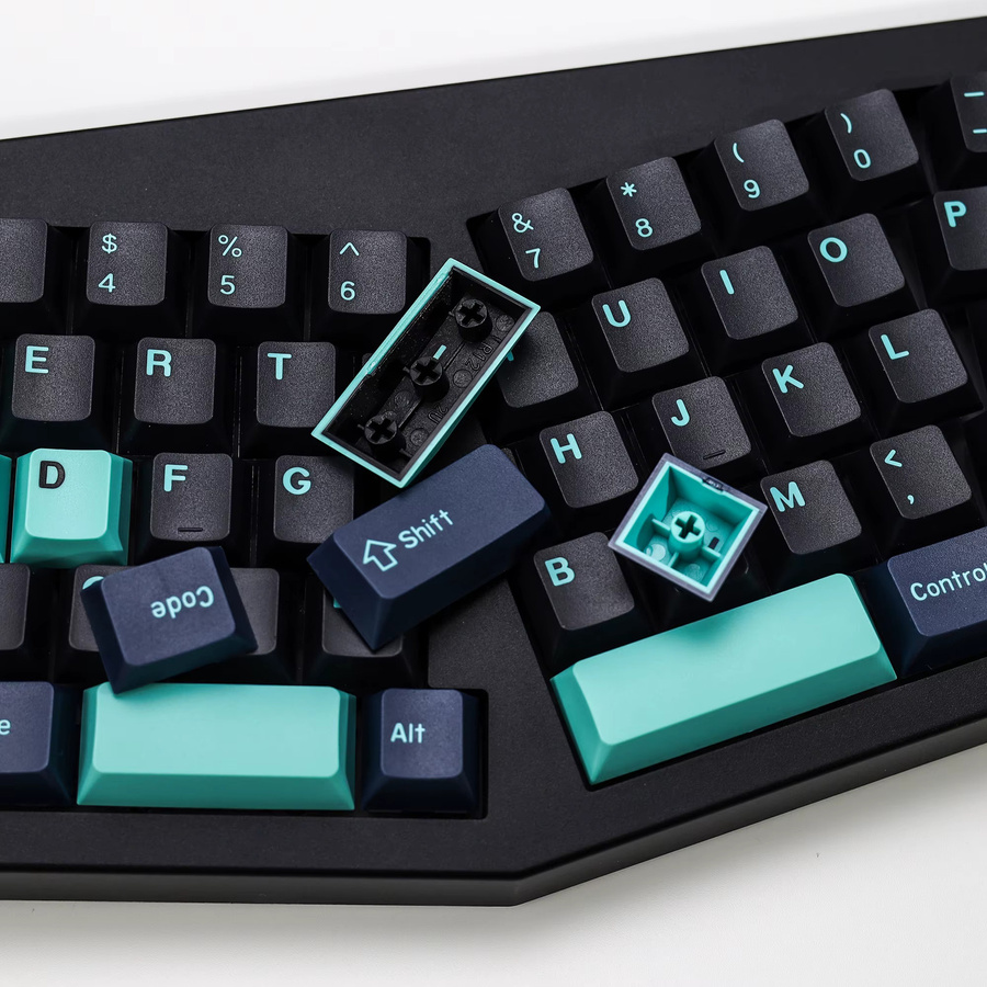 KBDiy GMK Hammerhead Dark Keycaps im Cherry Profile, PBT Double Shot Keycaps für mechanische Gaming-Tastaturen mit MX Switches, Mehrfarbig - Bild 3