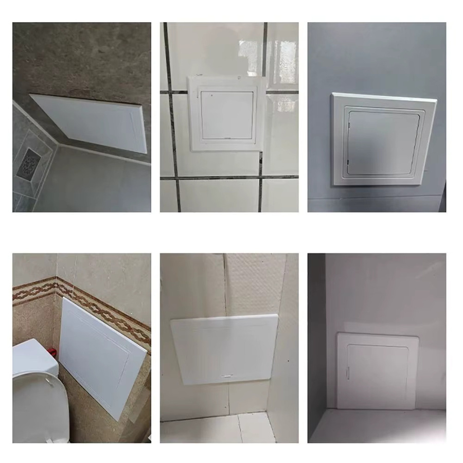 Mew Access Panel Tür aus Kunststoff in Weiß, selbstklebende Abdeckplatte als Zugangsluke für Wand und Decke - Bild 4