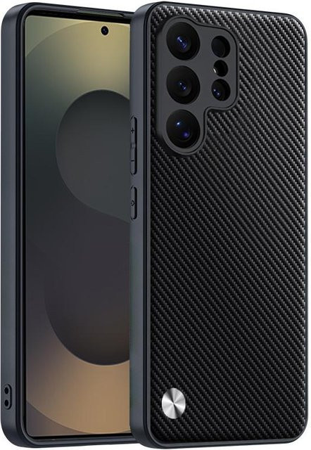 Stoßfeste Samsung Galaxy Hülle aus luxuriösem PU-Leder für Galaxy S26 Ultra, S25 und S24 Plus in Schwarz - Bild 1