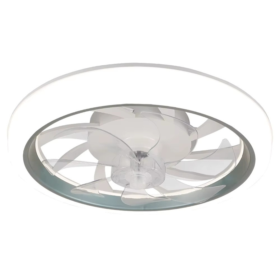 Ludengchaoshi Intelligenter LED-Deckenventilator in Weiß mit Fernbedienung, Dimmfunktion und Timer für Schlafzimmer, Wohnzimmer oder Esszimmer - Bild 2
