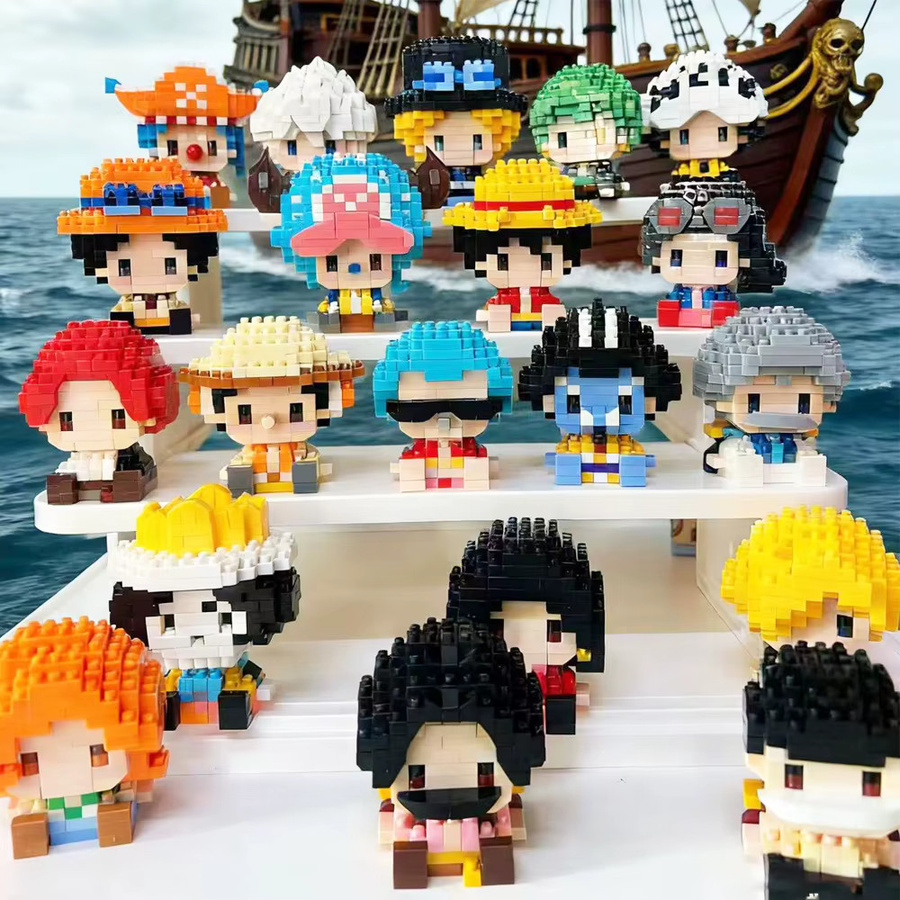 Bandai One Piece Anime-Baustein-Set Chopper Buggy, Mikro-Bausteine, Mini-Figuren Spielzeug - Bild 2