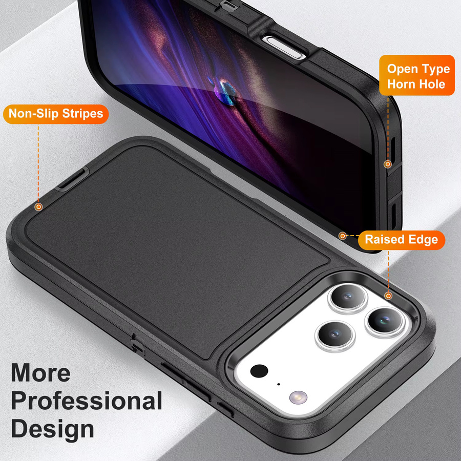 OtterBox Defender Schutzhülle für iPhone, stoßfest und robust, Farben: Rot/Schwarz - Bild 3