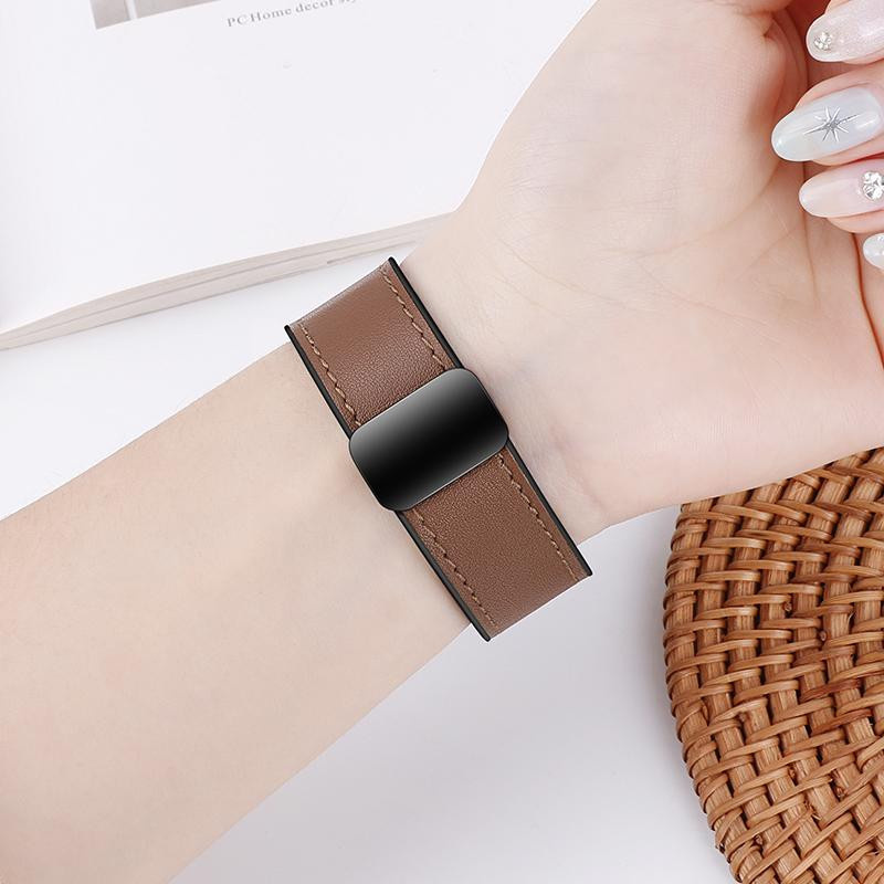 Freesh Uhrenarmband Leder, Silikon, braun, Unisex - Bild 1