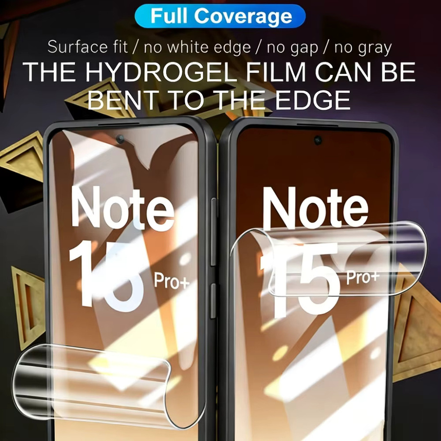 3 Stück Hydrogel Displayschutzfolie für Xiaomi Redmi Note 15 Pro 5G Note 14 13 12 11 Pro Plus transparent - Bild 2